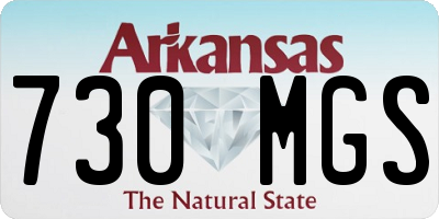 AR license plate 730MGS