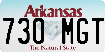 AR license plate 730MGT