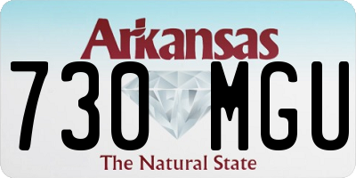 AR license plate 730MGU
