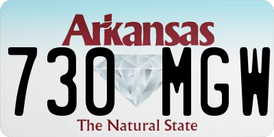 AR license plate 730MGW