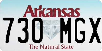 AR license plate 730MGX