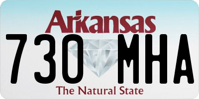 AR license plate 730MHA