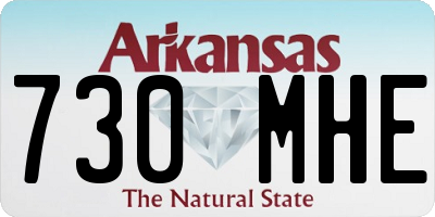 AR license plate 730MHE