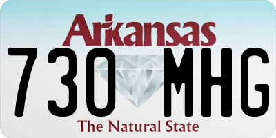 AR license plate 730MHG