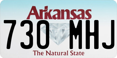 AR license plate 730MHJ
