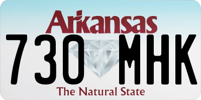 AR license plate 730MHK