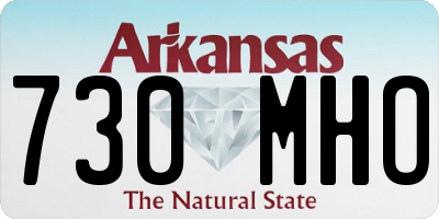 AR license plate 730MHO