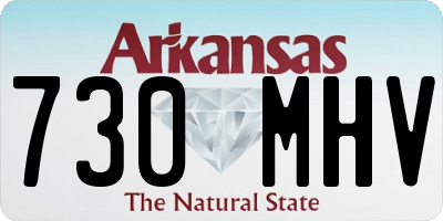AR license plate 730MHV