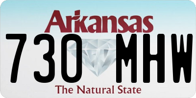 AR license plate 730MHW