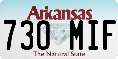 AR license plate 730MIF