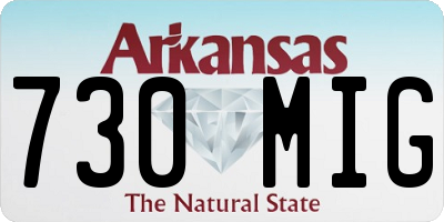 AR license plate 730MIG