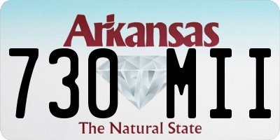 AR license plate 730MII