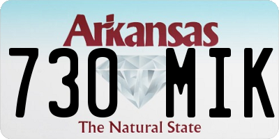 AR license plate 730MIK