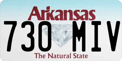 AR license plate 730MIV