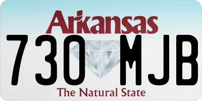 AR license plate 730MJB