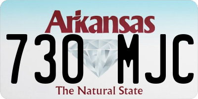 AR license plate 730MJC