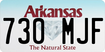 AR license plate 730MJF