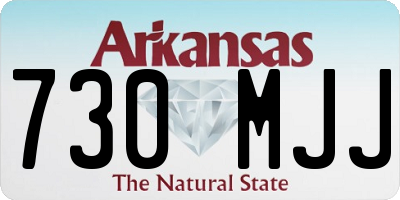 AR license plate 730MJJ