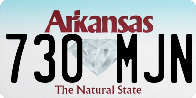 AR license plate 730MJN