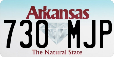 AR license plate 730MJP