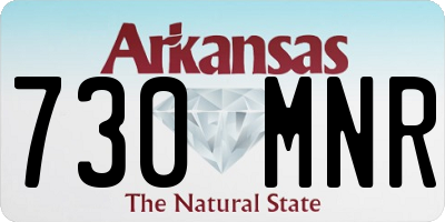 AR license plate 730MNR