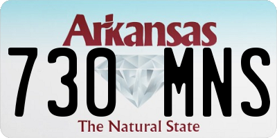 AR license plate 730MNS