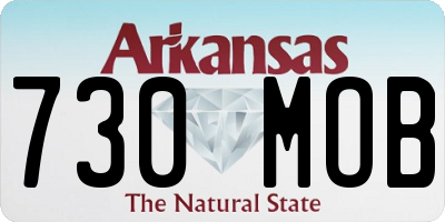 AR license plate 730MOB