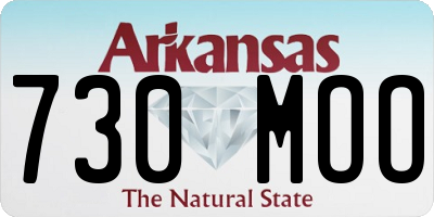 AR license plate 730MOO