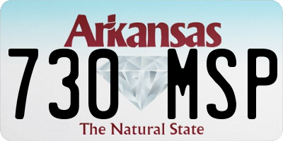AR license plate 730MSP