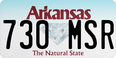 AR license plate 730MSR