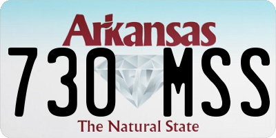 AR license plate 730MSS
