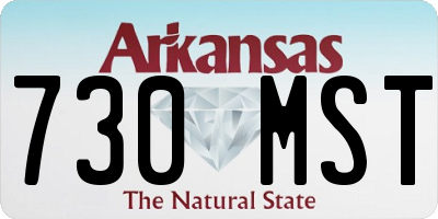 AR license plate 730MST