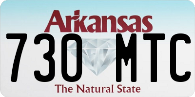AR license plate 730MTC