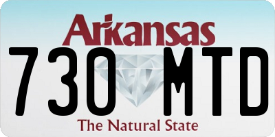 AR license plate 730MTD