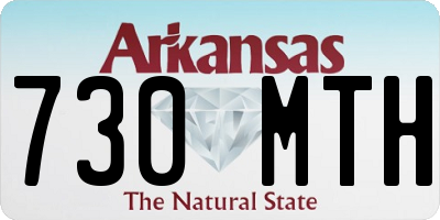 AR license plate 730MTH