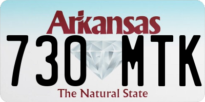AR license plate 730MTK