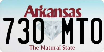 AR license plate 730MTO