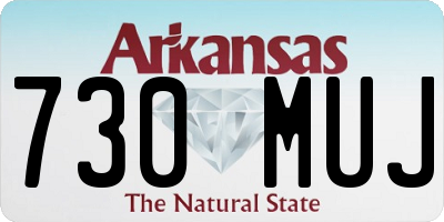 AR license plate 730MUJ