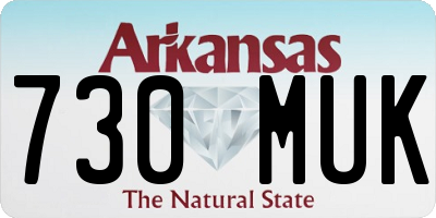 AR license plate 730MUK