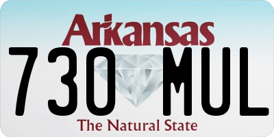 AR license plate 730MUL