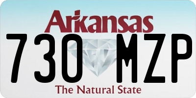 AR license plate 730MZP
