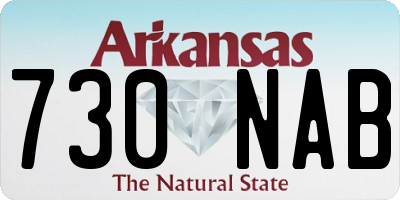 AR license plate 730NAB