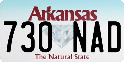 AR license plate 730NAD