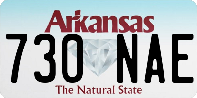 AR license plate 730NAE