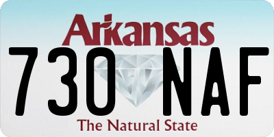 AR license plate 730NAF