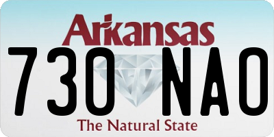 AR license plate 730NAO