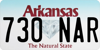 AR license plate 730NAR