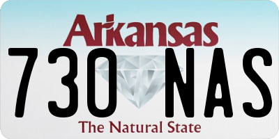 AR license plate 730NAS