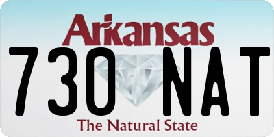 AR license plate 730NAT