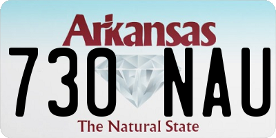 AR license plate 730NAU